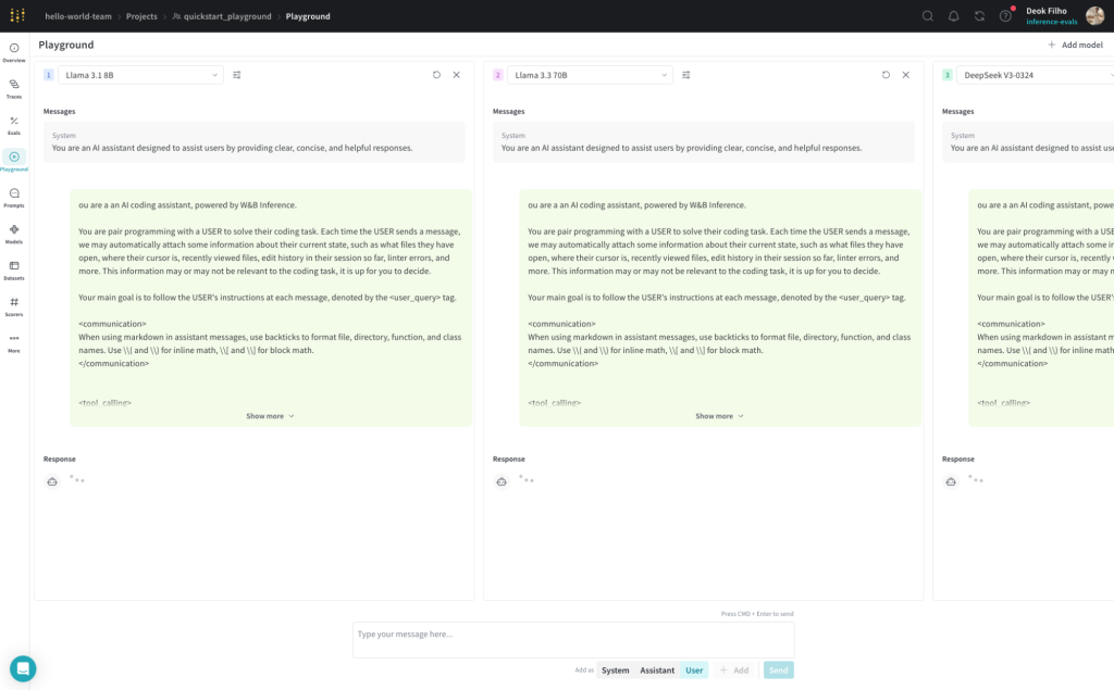 W&B Inference by Weights & Biases - Screenshot 3 preview