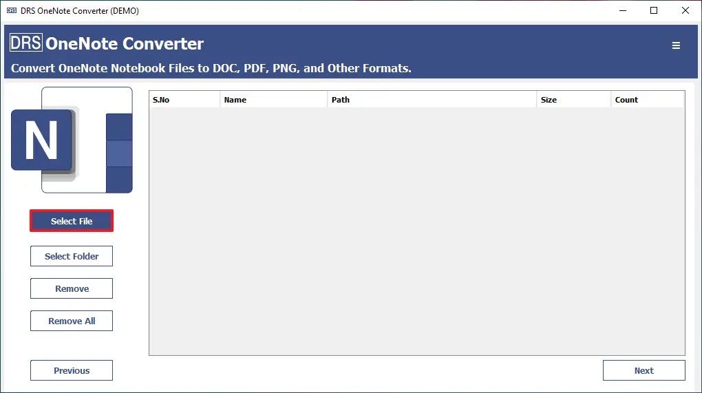 Media DRS ONENOTE Chuyển đổi - Công cụ tốt nhất để chuyển đổi các tệp onenote một cách dễ dàng 2