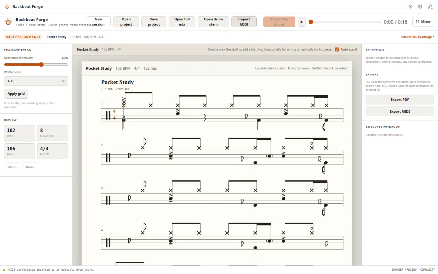 Backbeat Forge screenshot 4