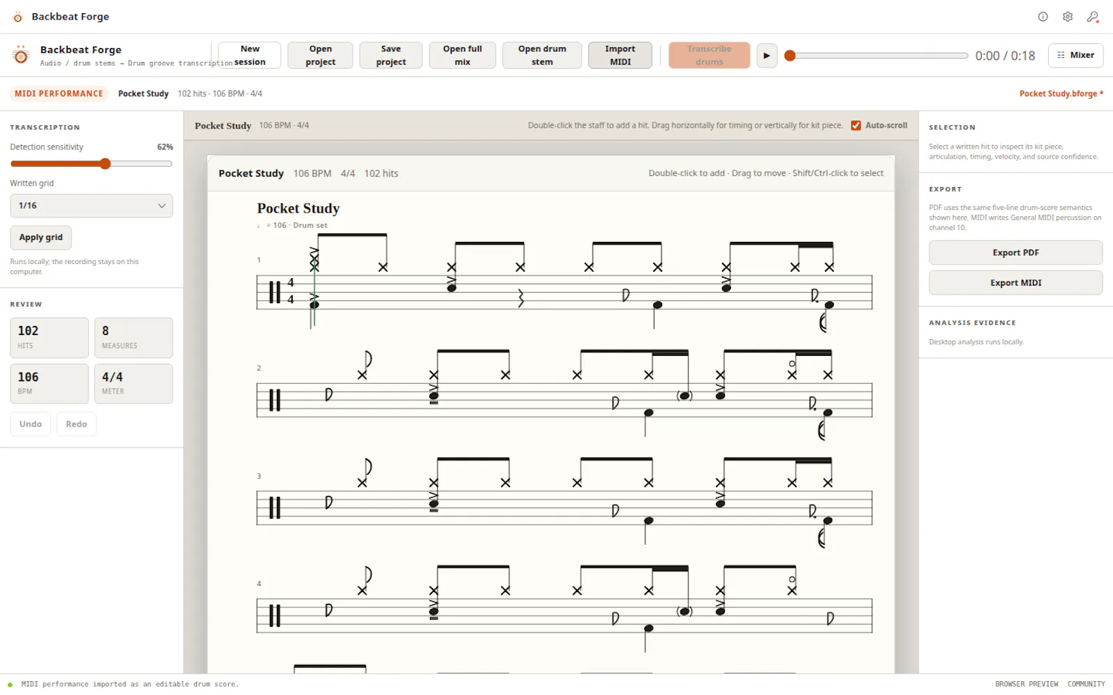 Backbeat Forge screenshot 4