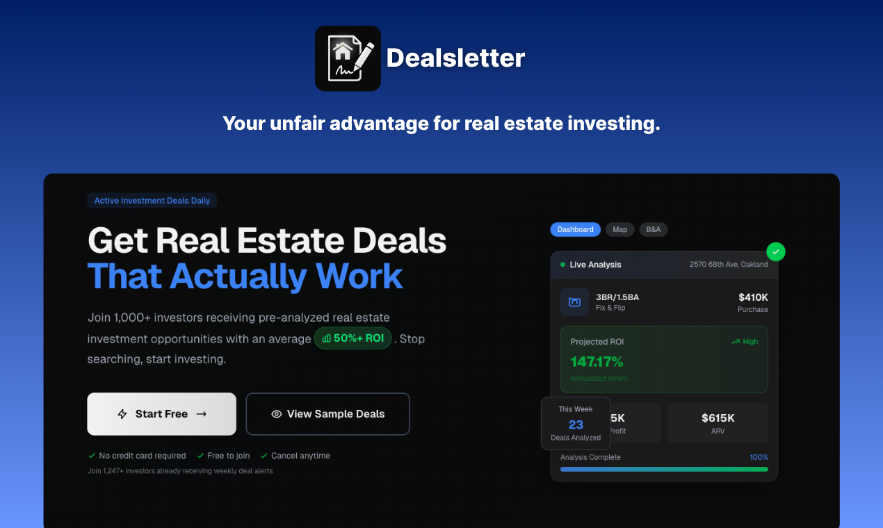 Dealsletter: Find Real Estate Deals Fast gallery image