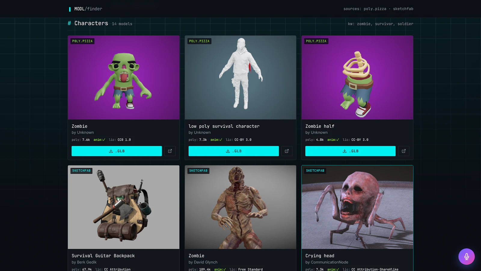 MODL // 3D asset finder for game devs screenshot 3