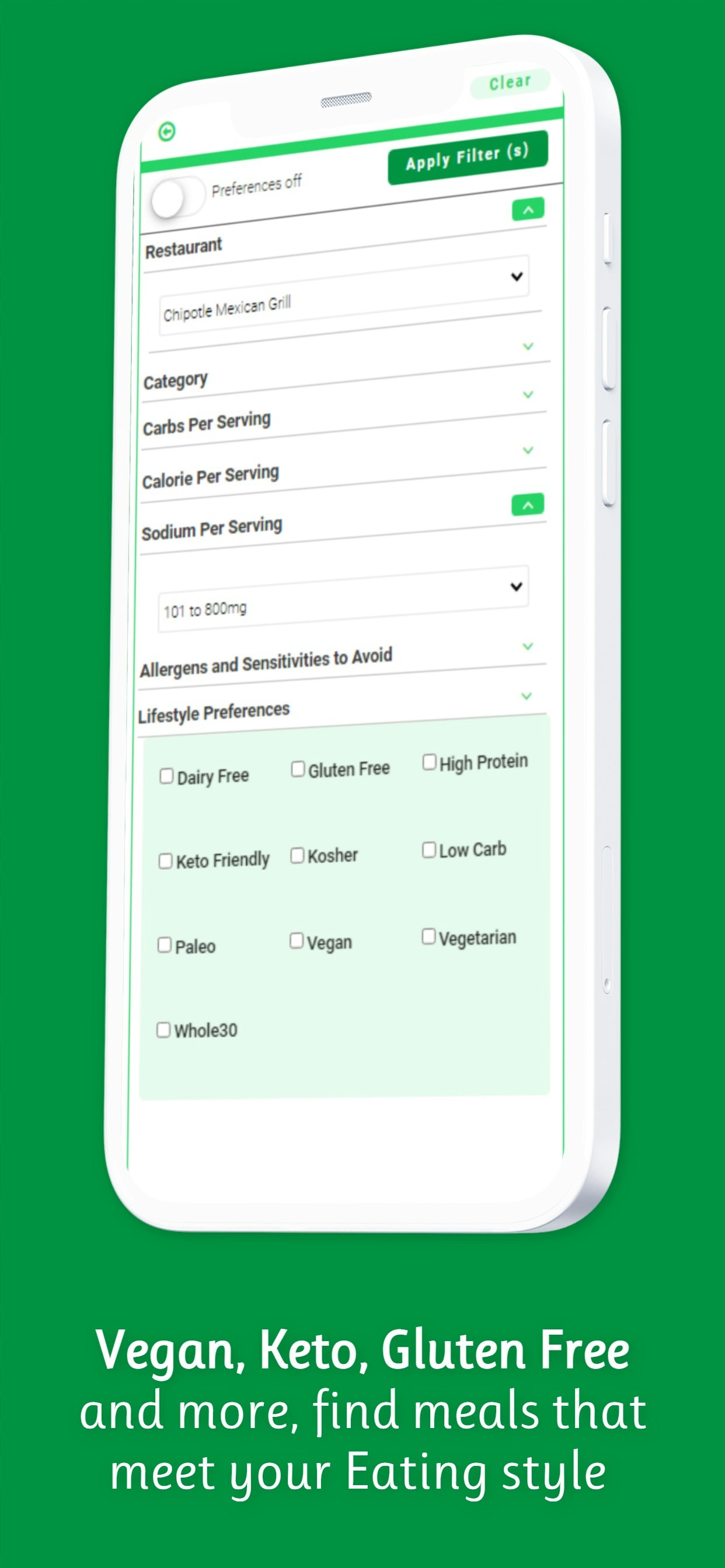 Sossell Menu Search gallery image