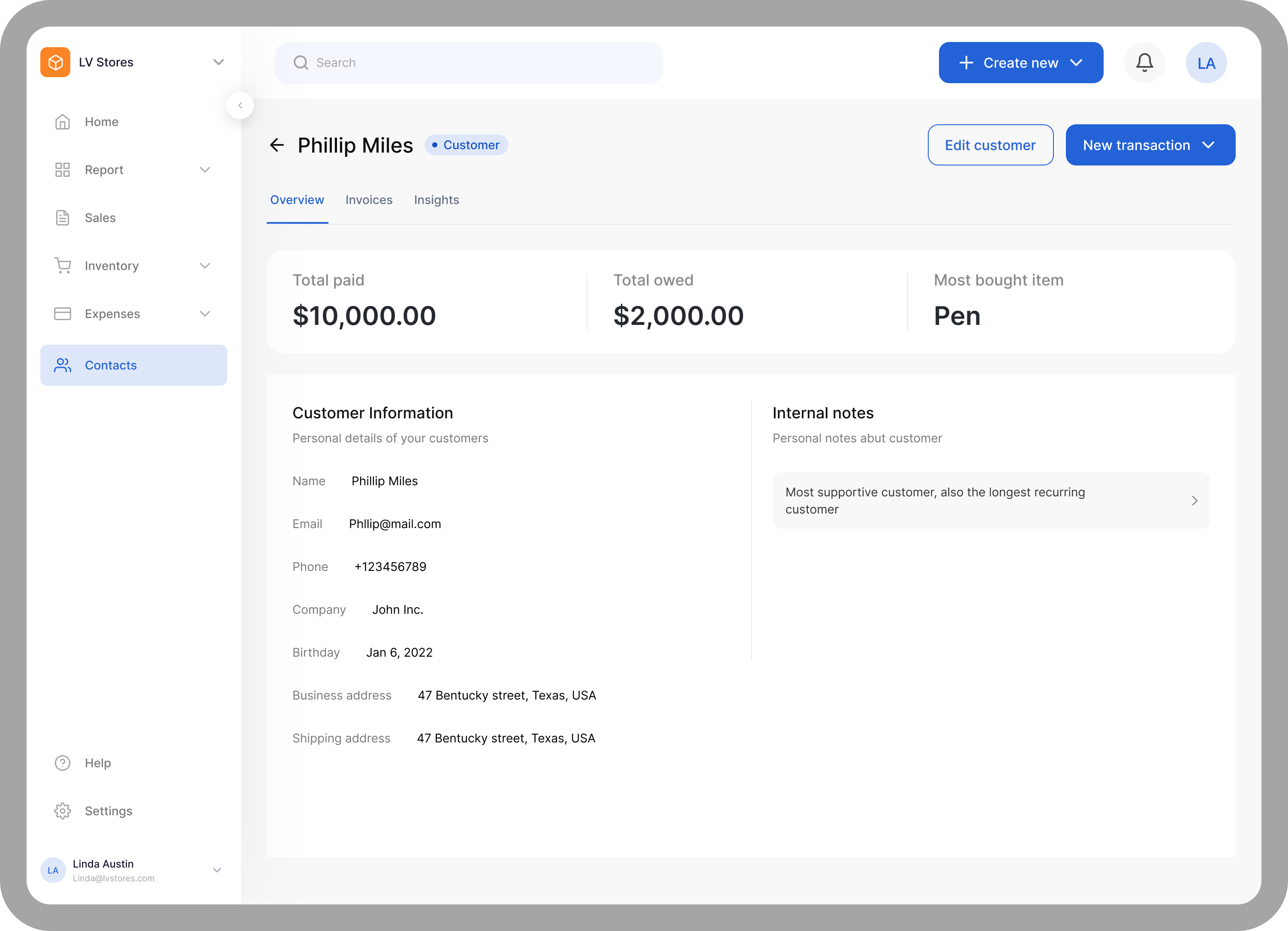 Vencru - Простое программное обеспечение для выставления счетов, управления инвентаризацией и бухгалтерского учета медиа 5