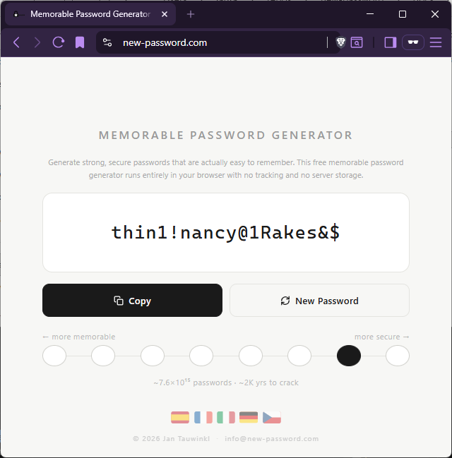 Memorable Password Generator gallery image