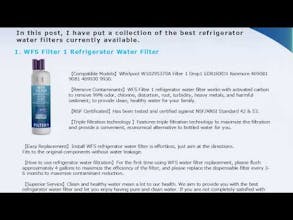 Refrigerator Water Filter W10295370A gallery image