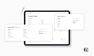 Notion Finance Tracker gallery image