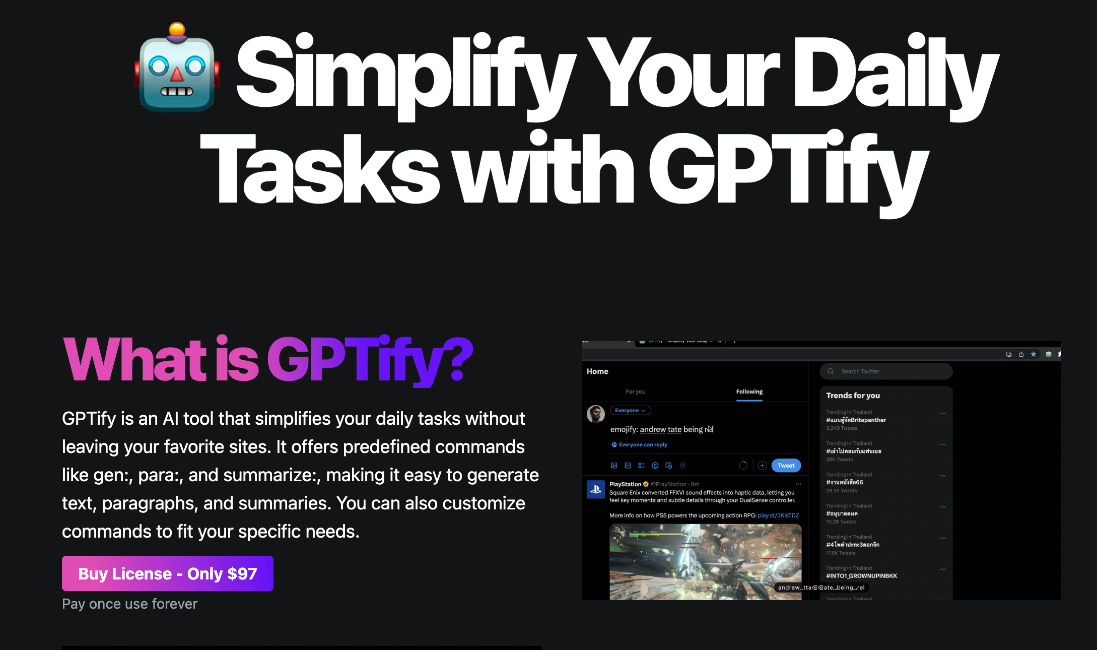 GPTIFY - Simplifique sus tareas diarias con GPTify media 1