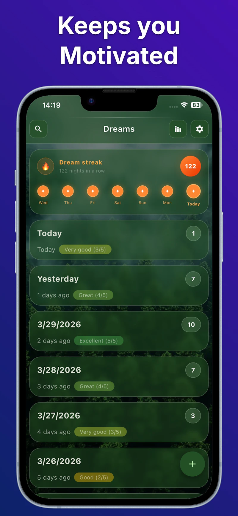 Nyxly: Private Dream Journal screenshot 1