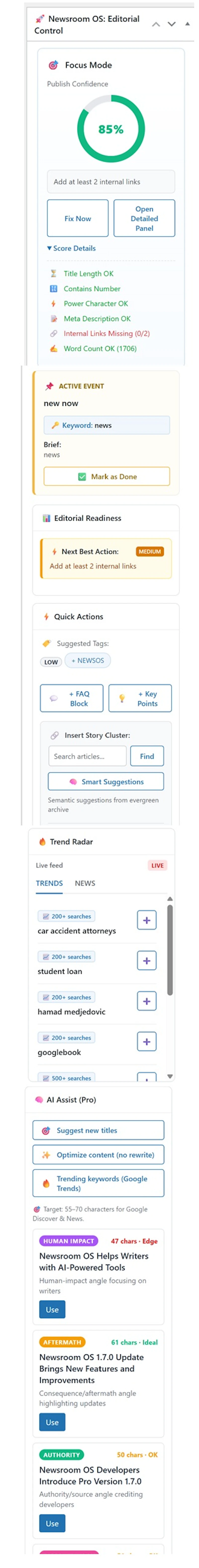 Newsroom OS AI screenshot 11