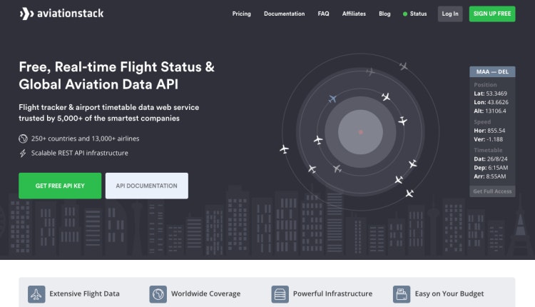 AviationStack - 실시간 비행 추적기 API- 무료 비행 API 미디어 2