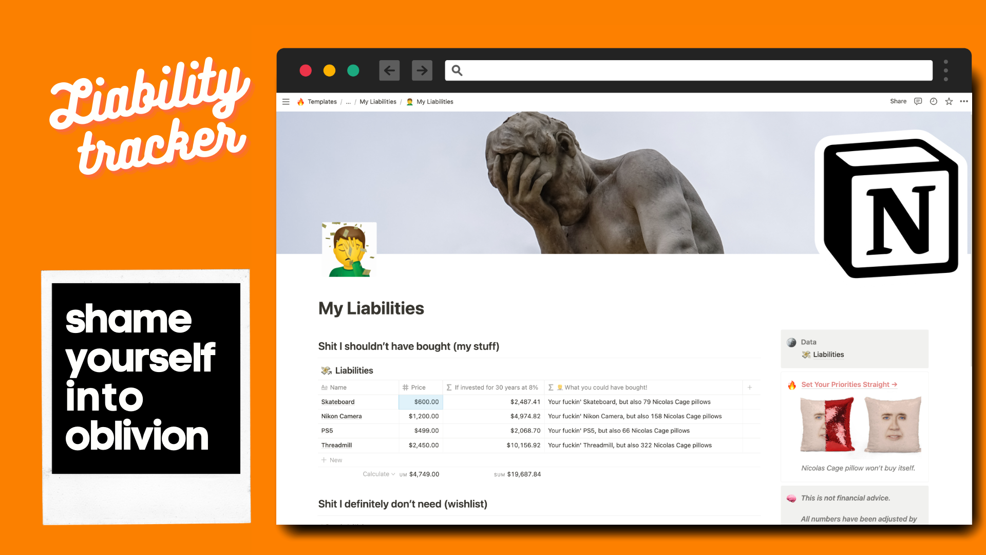 My Liabilities gallery image