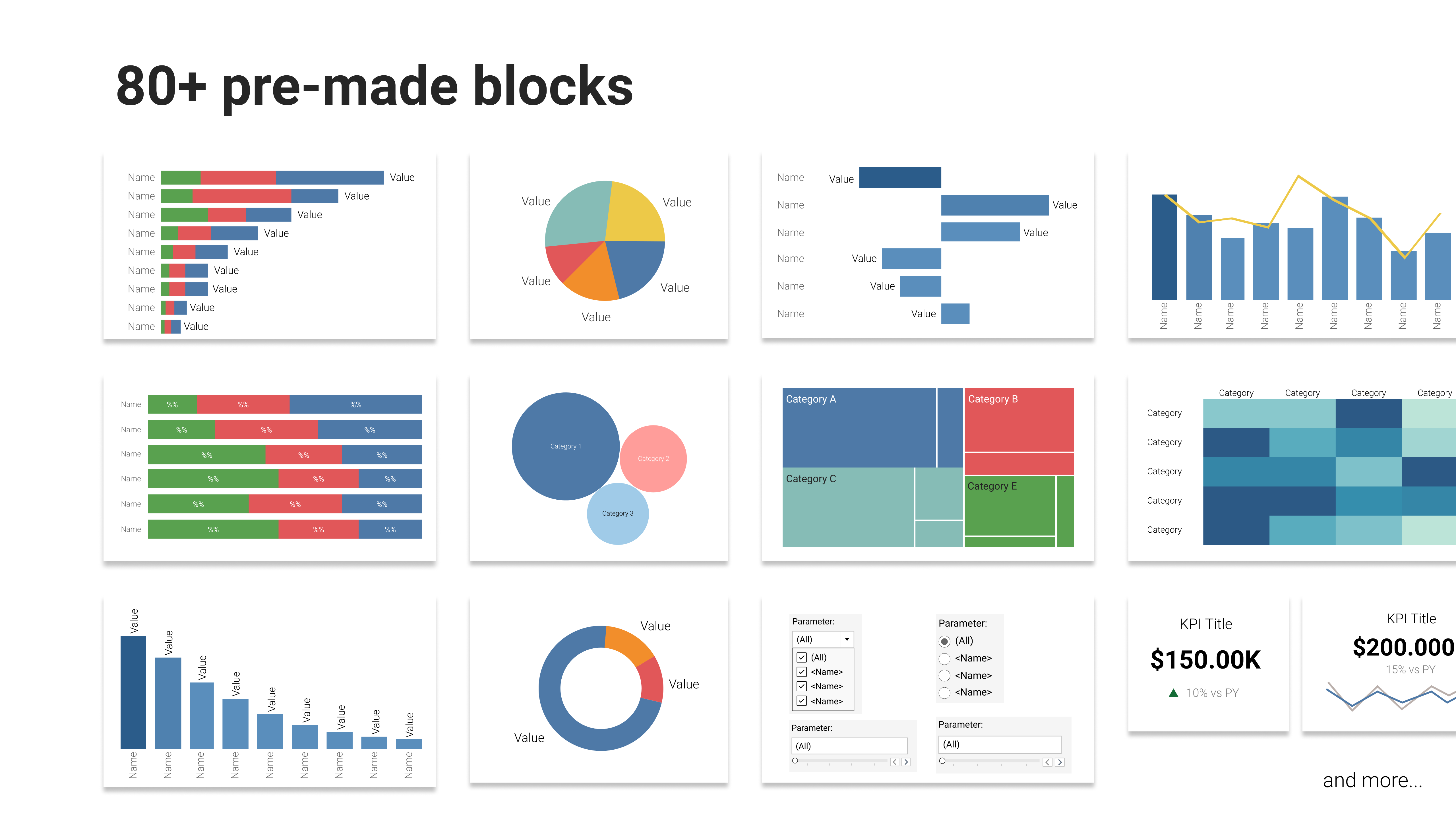 Tableau Charts UI Kit for Figma gallery image