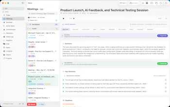Veroi — Your private meeting brain gallery image