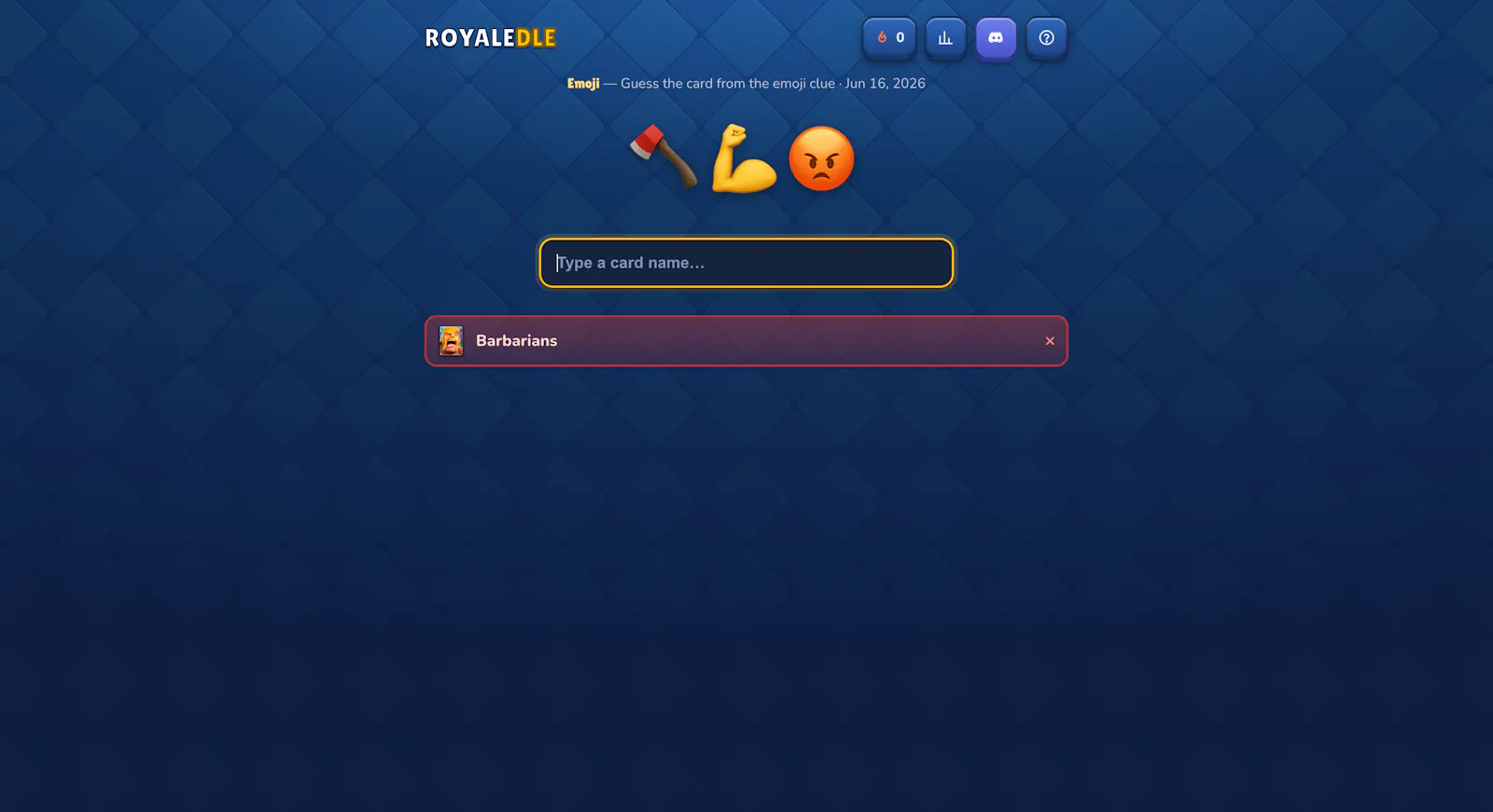 Royaledle — Daily Clash Royale guessing screenshot 4