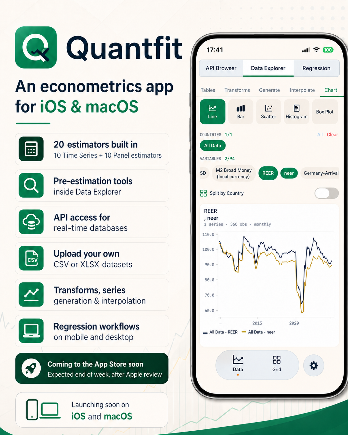 QuantFit - Econometrics in pocket