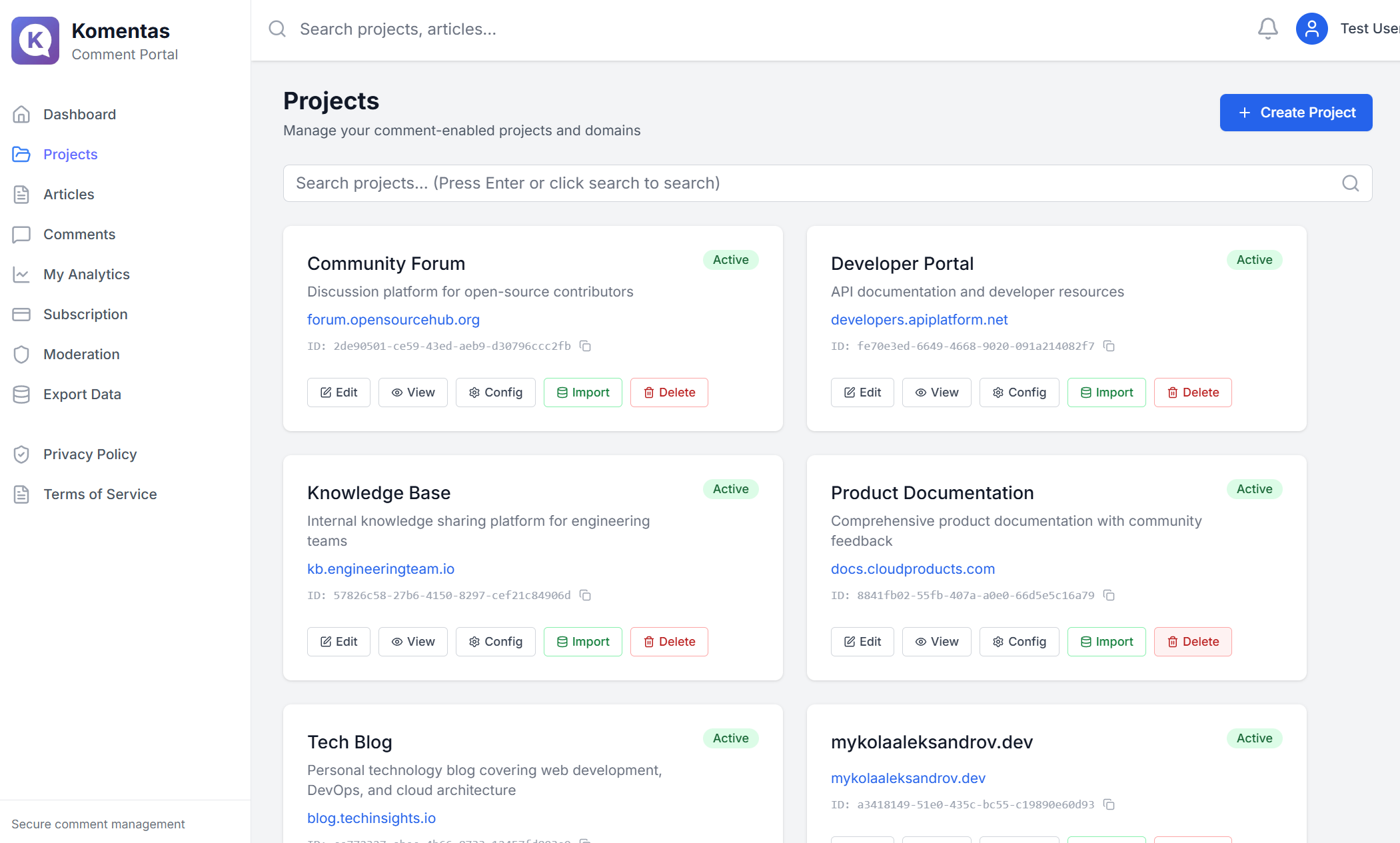 Komentas - Screenshot 4 showing product features and functionality