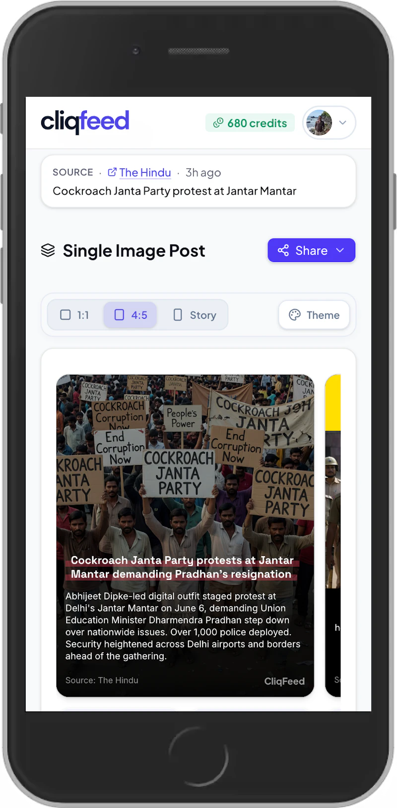 CliqFeed screenshot 3