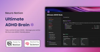 Ultimate ADHD Brain Notion Template gallery image