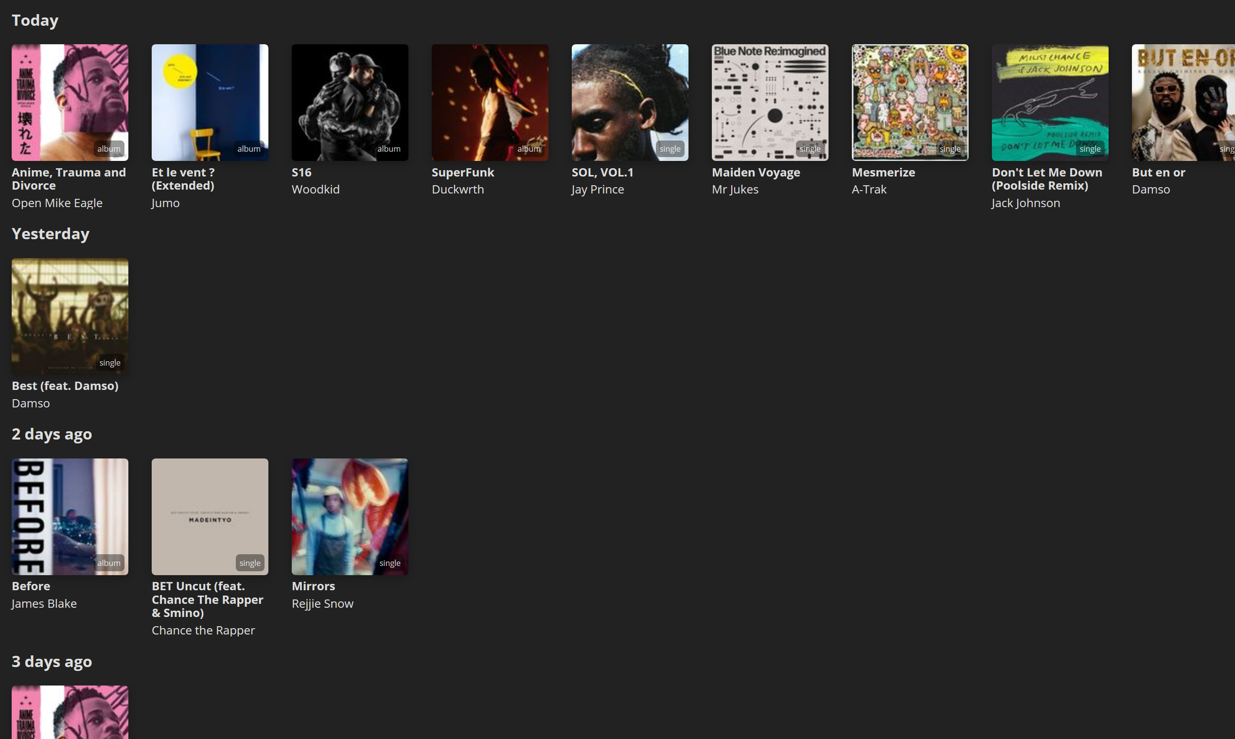 Deezer Album Releases gallery image
