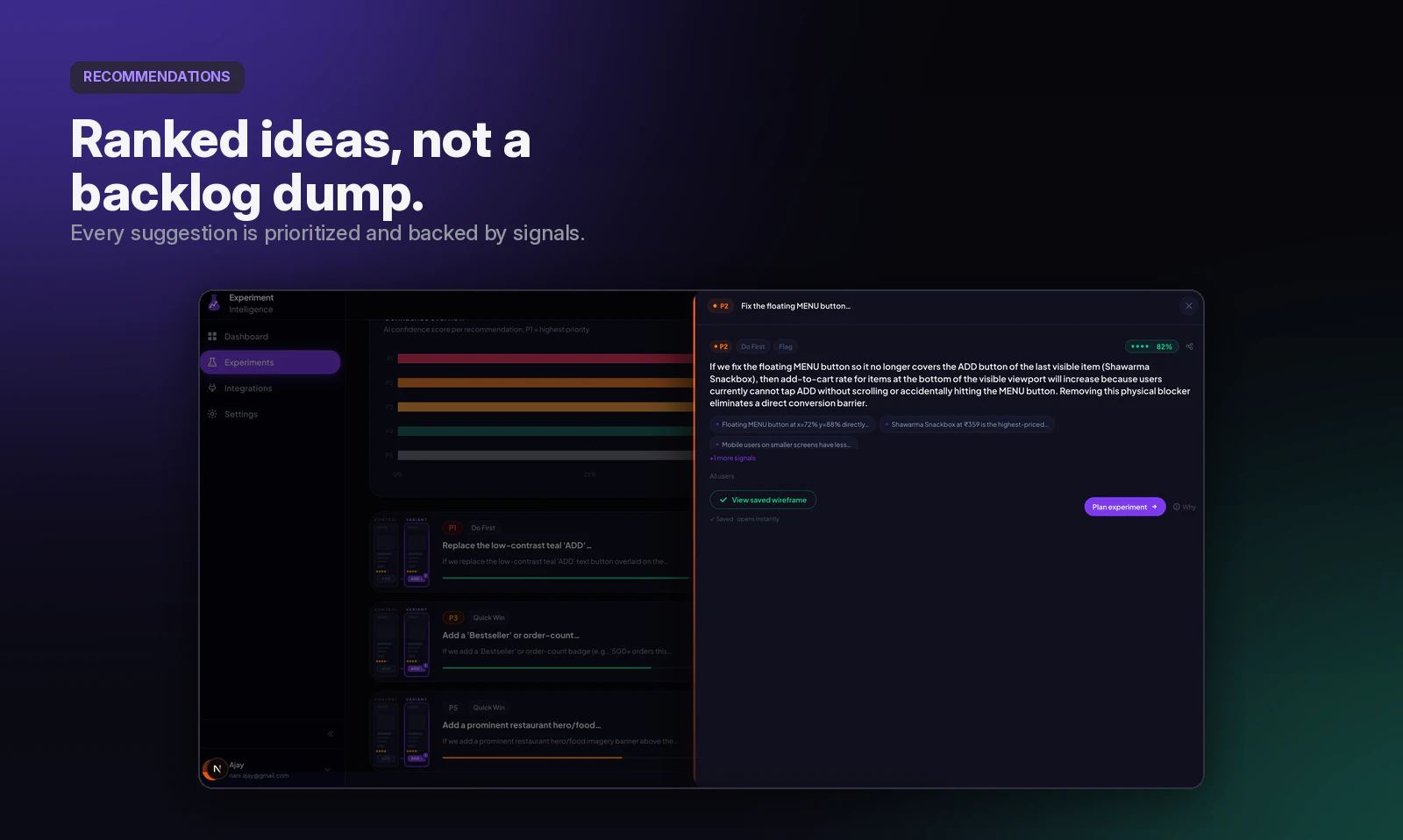 Experiment Intelligence screenshot 3