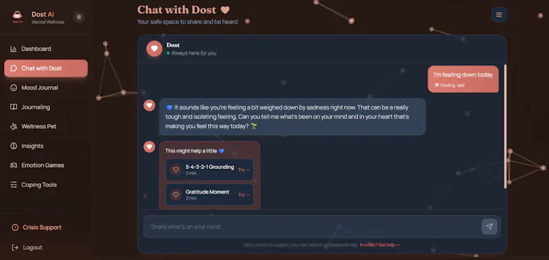 Dost AI screenshot 2