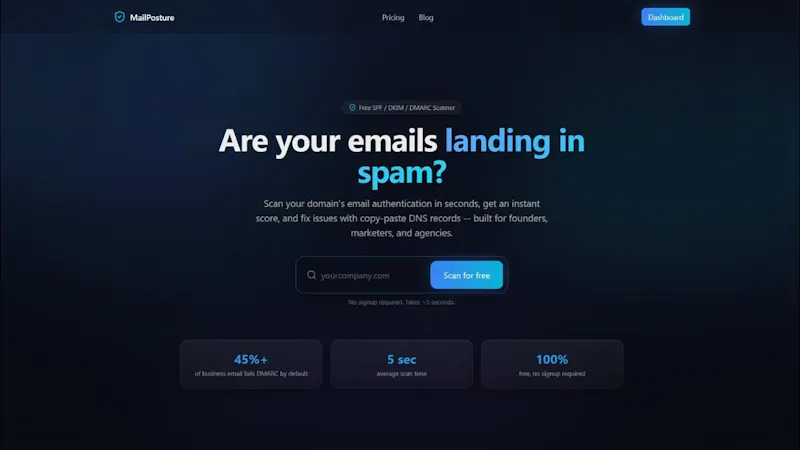 MailPosture screenshot 1 (video preview)
