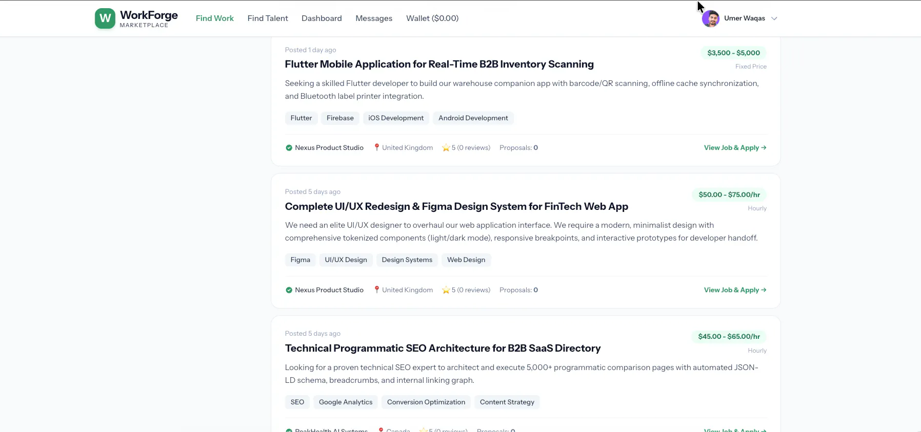 WorkForge — Upwork Clone Source Code gallery image