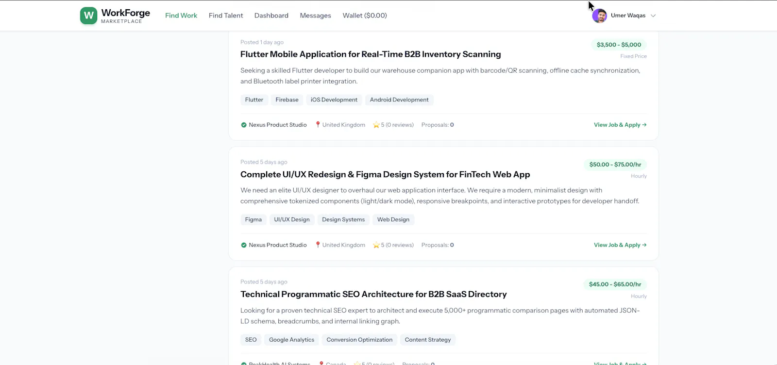WorkForge — Upwork Clone Source Code screenshot 5