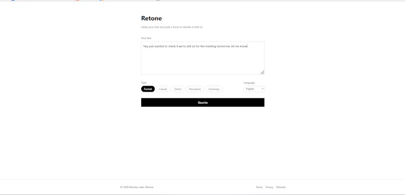 Retone screenshot 3