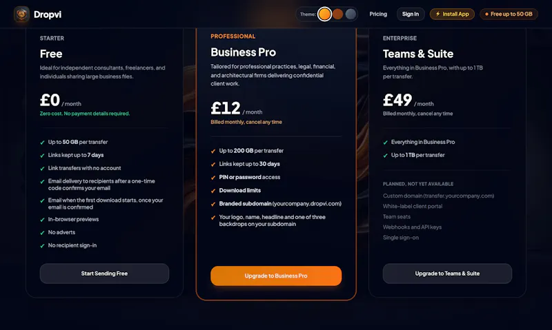 Dropvi screenshot 3