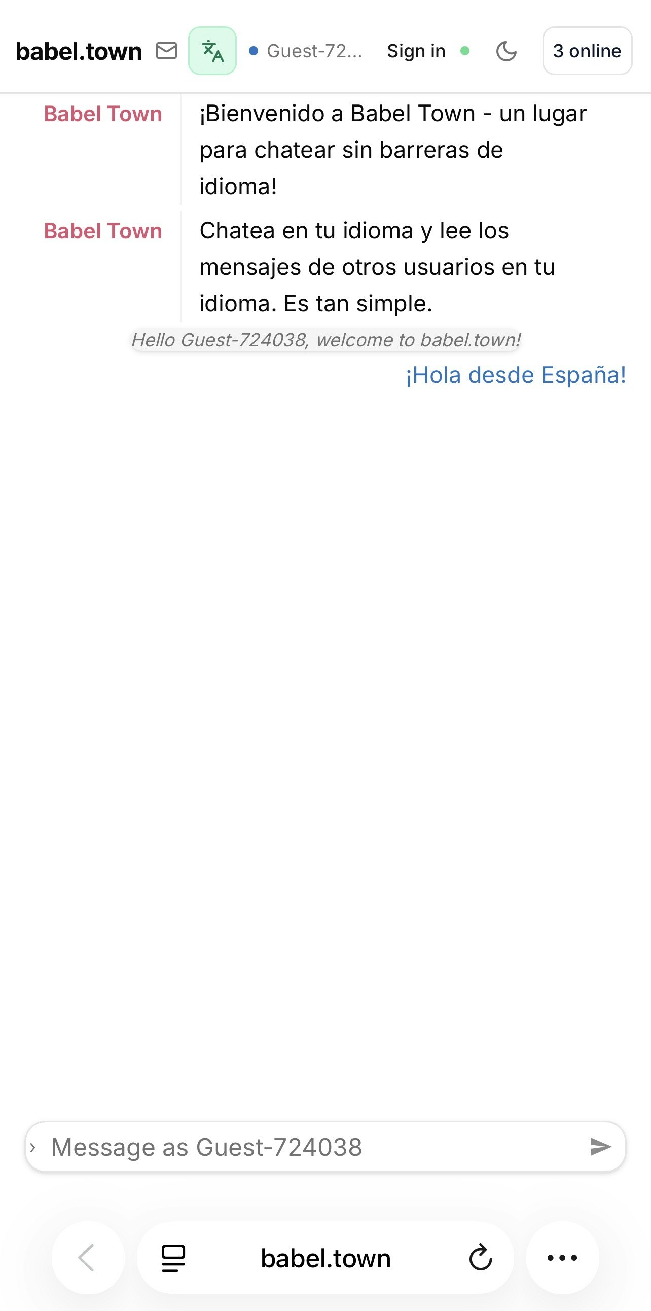 babel.town — Chat with the World gallery image