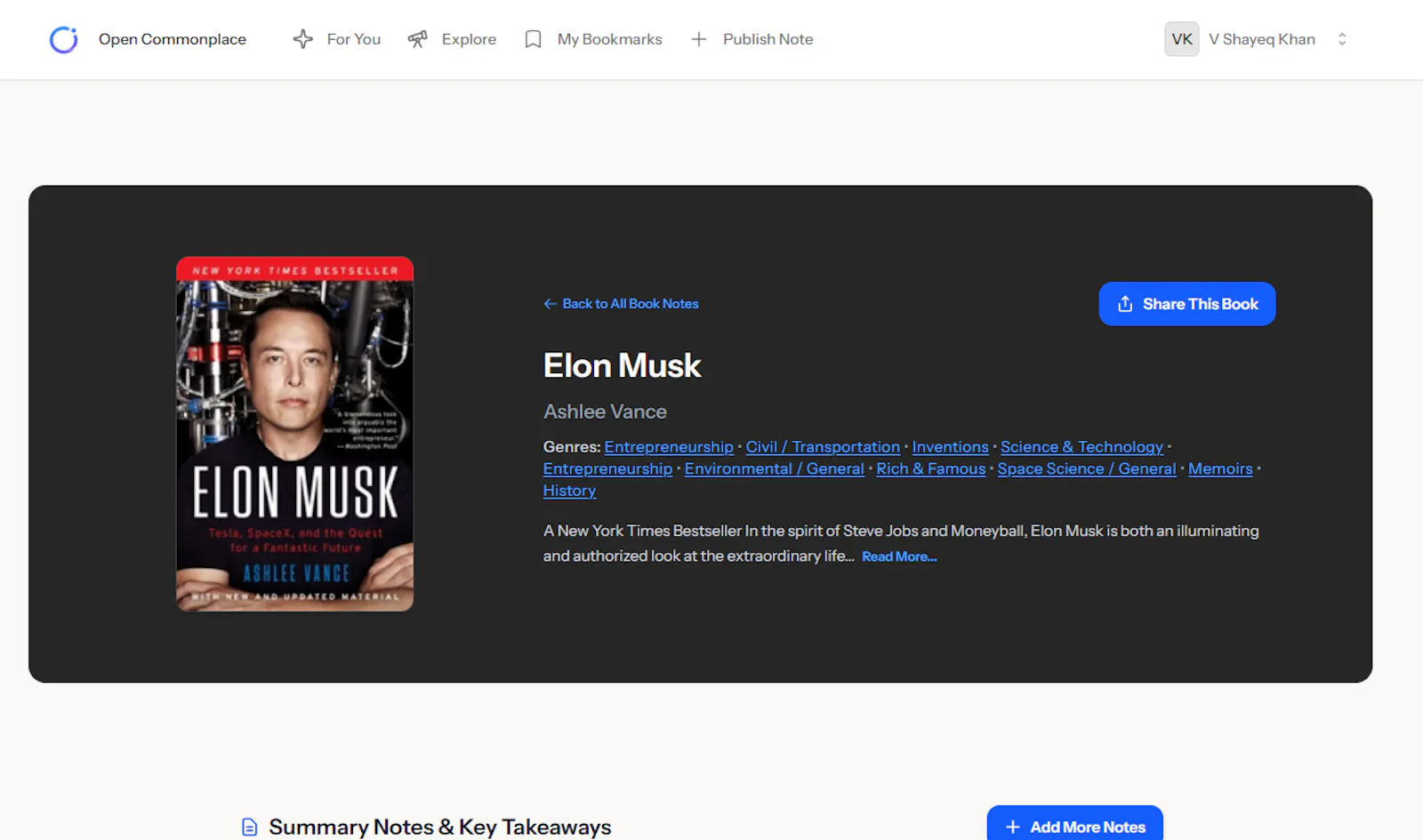 Open Commonplace screenshot 2