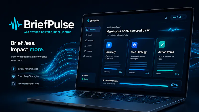 Pre-Meeting BriefPulse AI screenshot 2