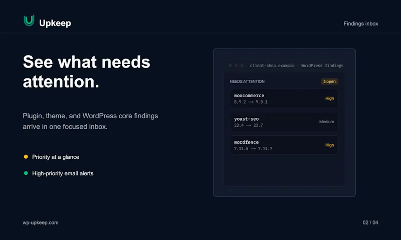 Upkeep screenshot 2