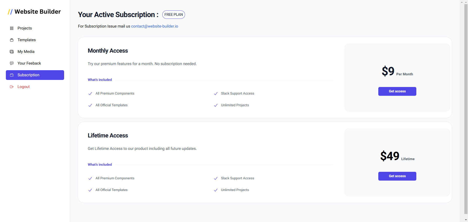 Website Builder gallery image
