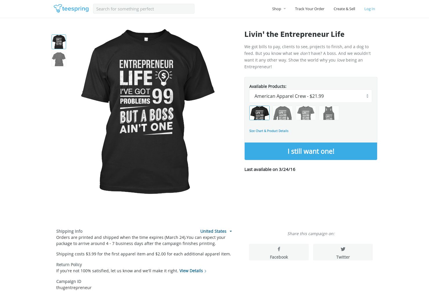 Entrepreneur Life T-Shirt