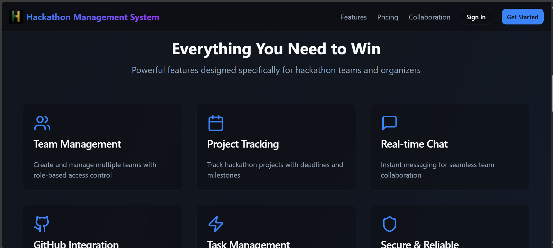 Média Système de gestion de hackathon - HMS 3
