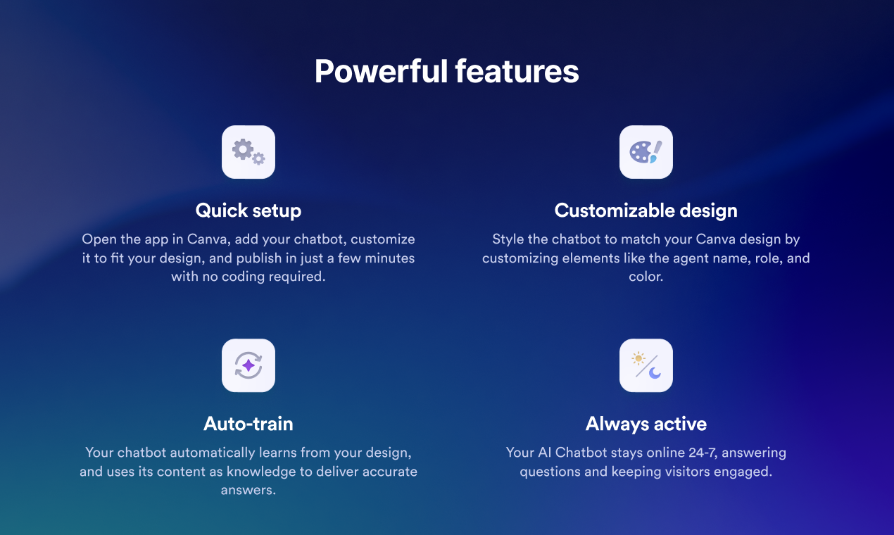Jotform AI Chatbot for Canva gallery image