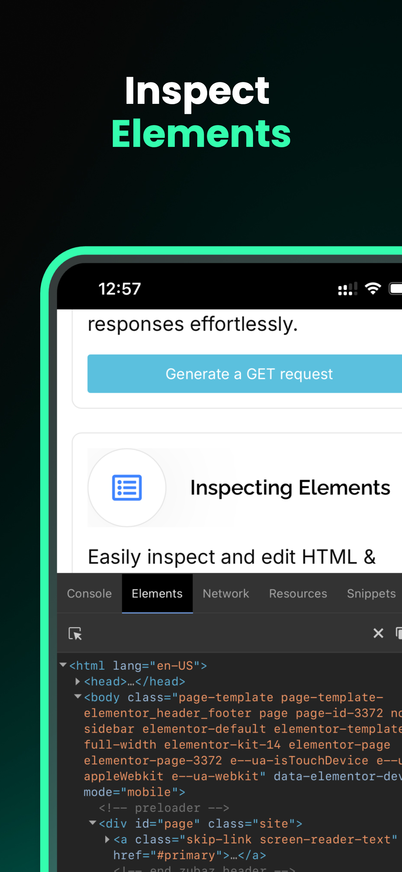 Debugly: ispeziona browser media 5
