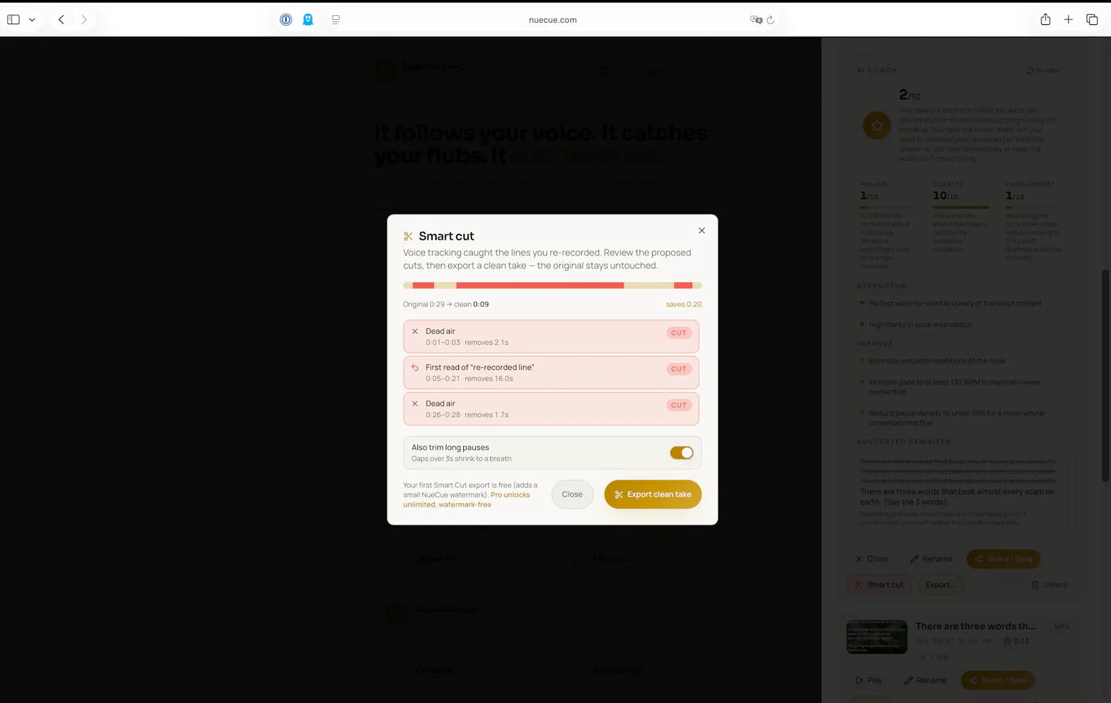 Nuecue — Voice-Aware Teleprompter screenshot 2