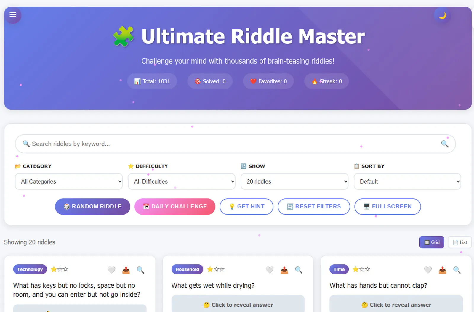 FreeWWW Riddle Master screenshot 1