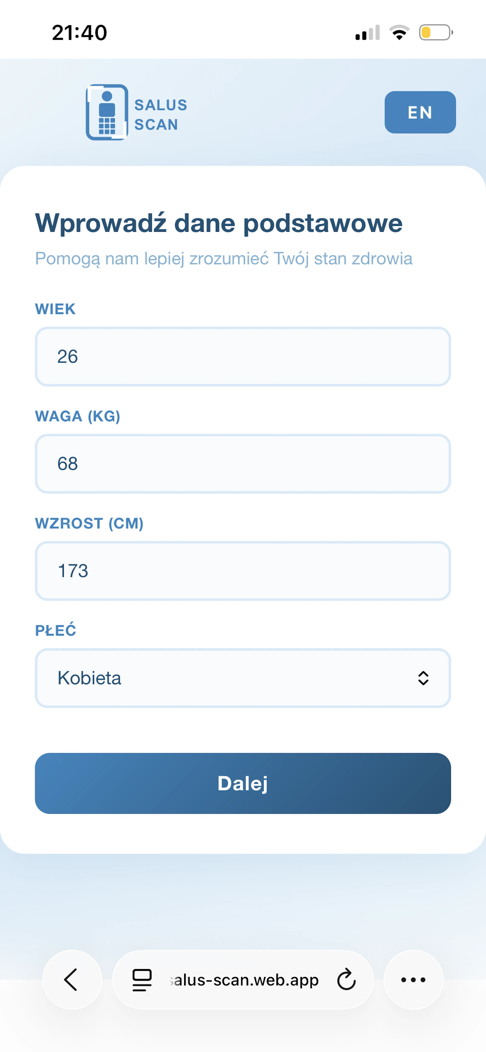 Salus Scan screenshot 2
