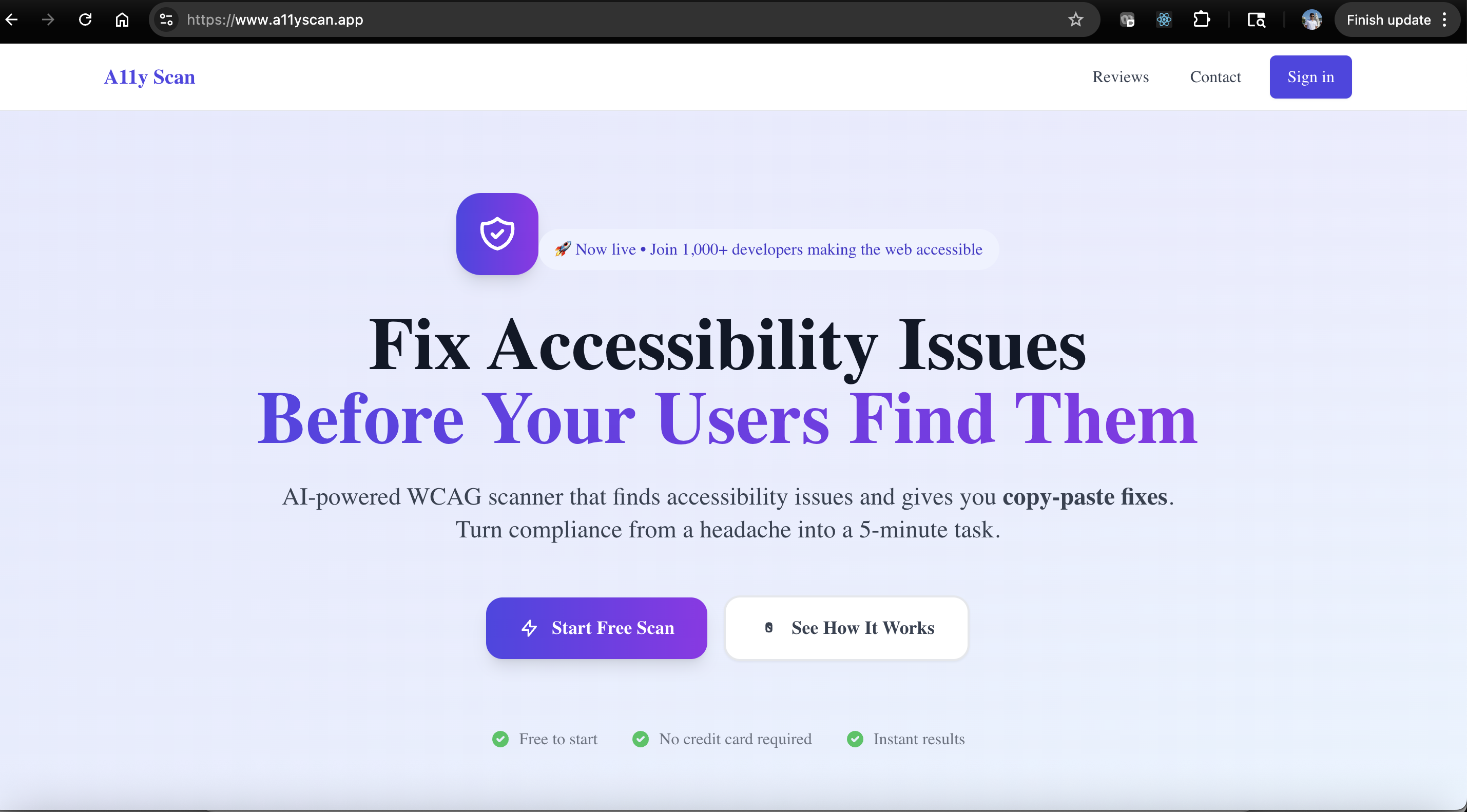A11y Scan gallery image