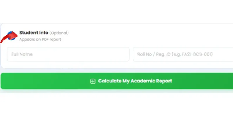 COMSATS GPA Calculator |Pak Student Calc screenshot 4