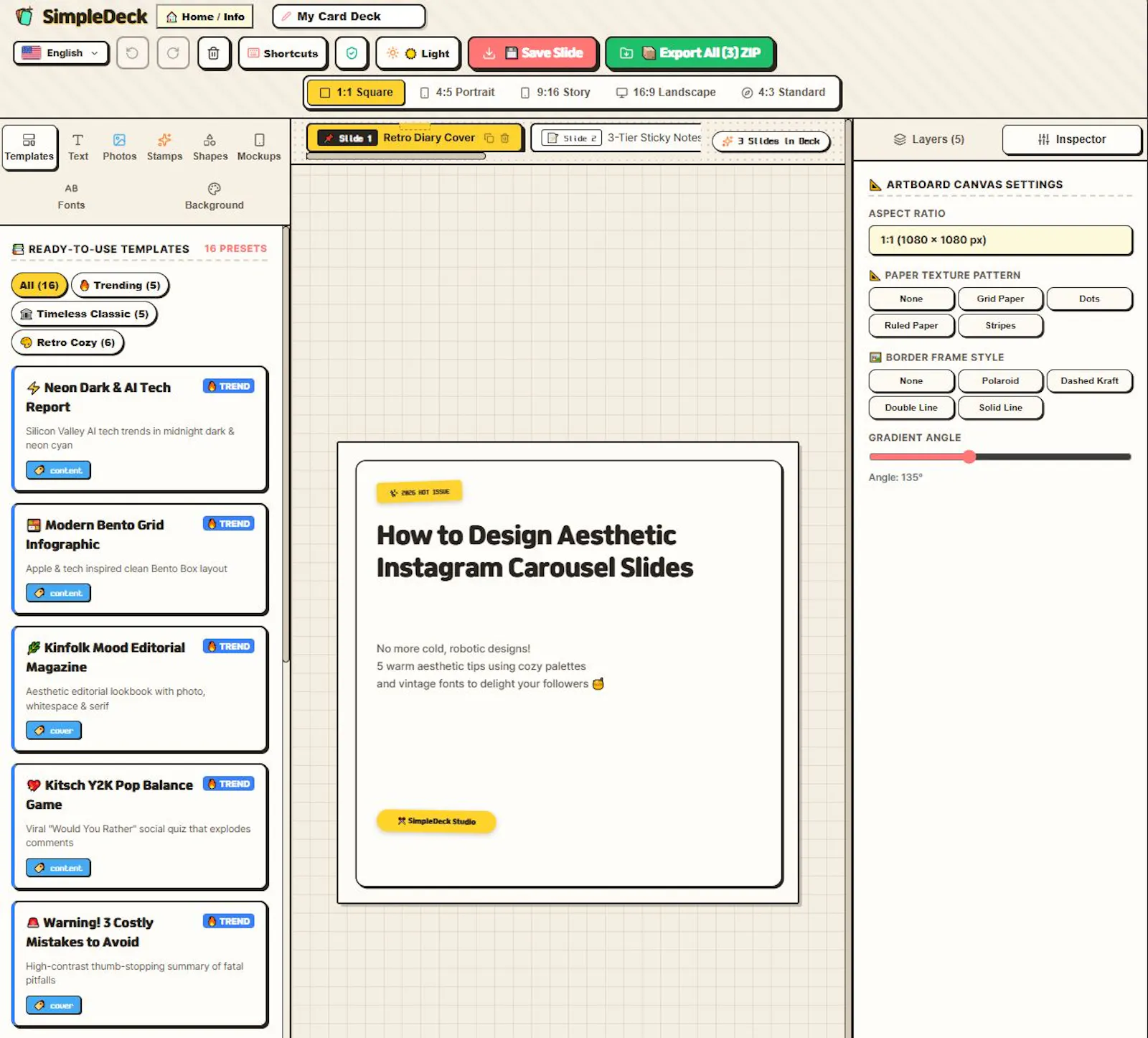 SimpleDeck screenshot 2