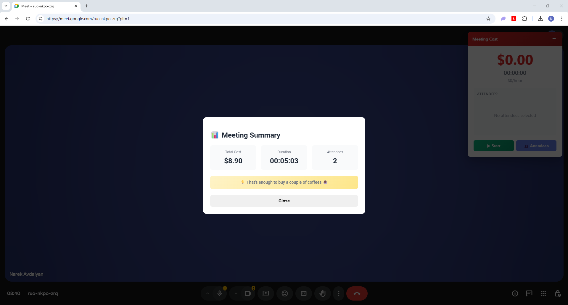 Meeting Cost Calculator gallery image