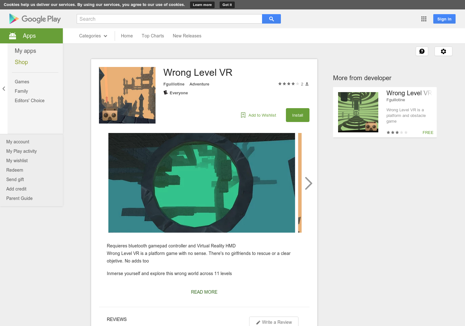Wrong Level VR gallery image