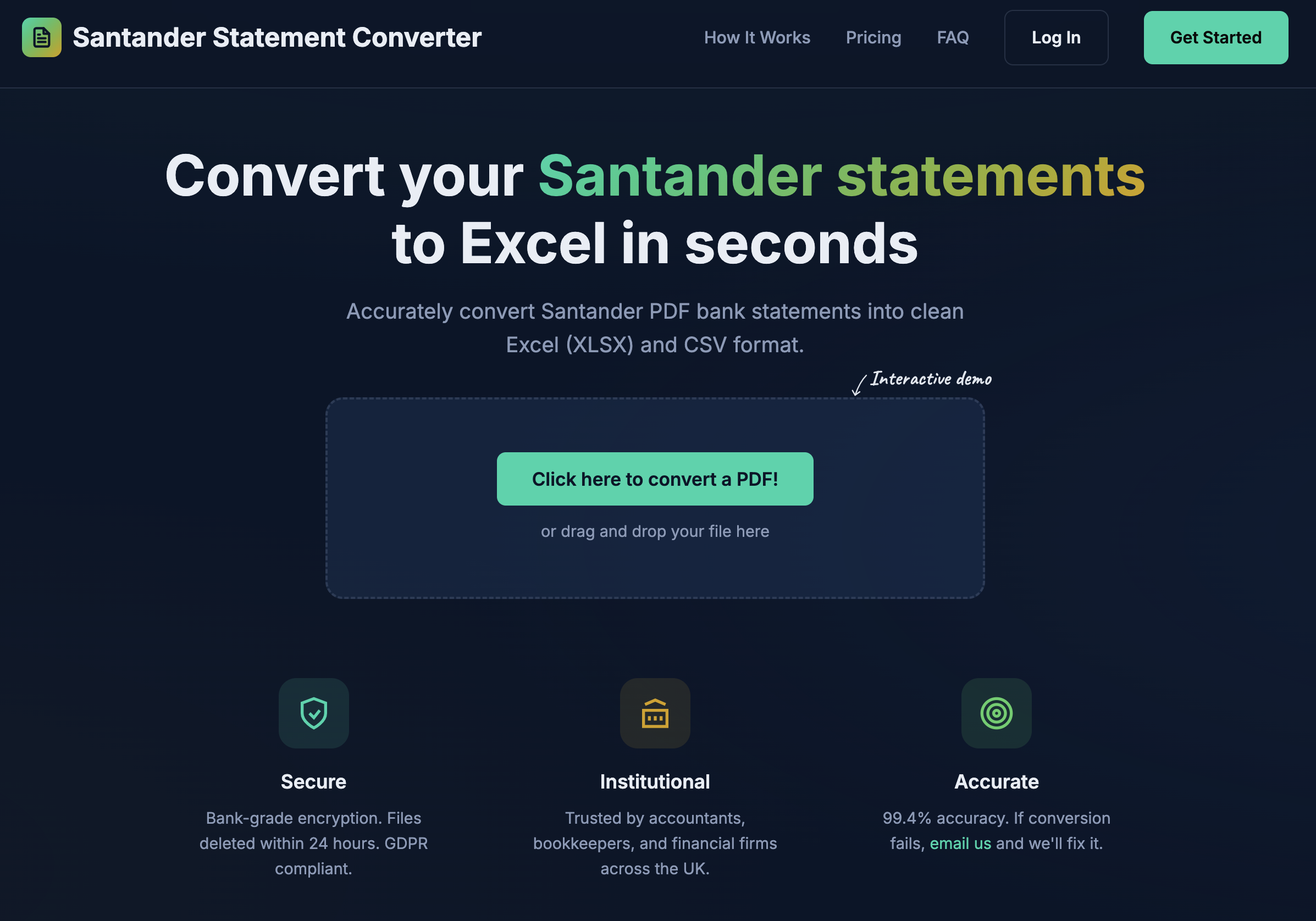 Santander Statement Converter gallery image