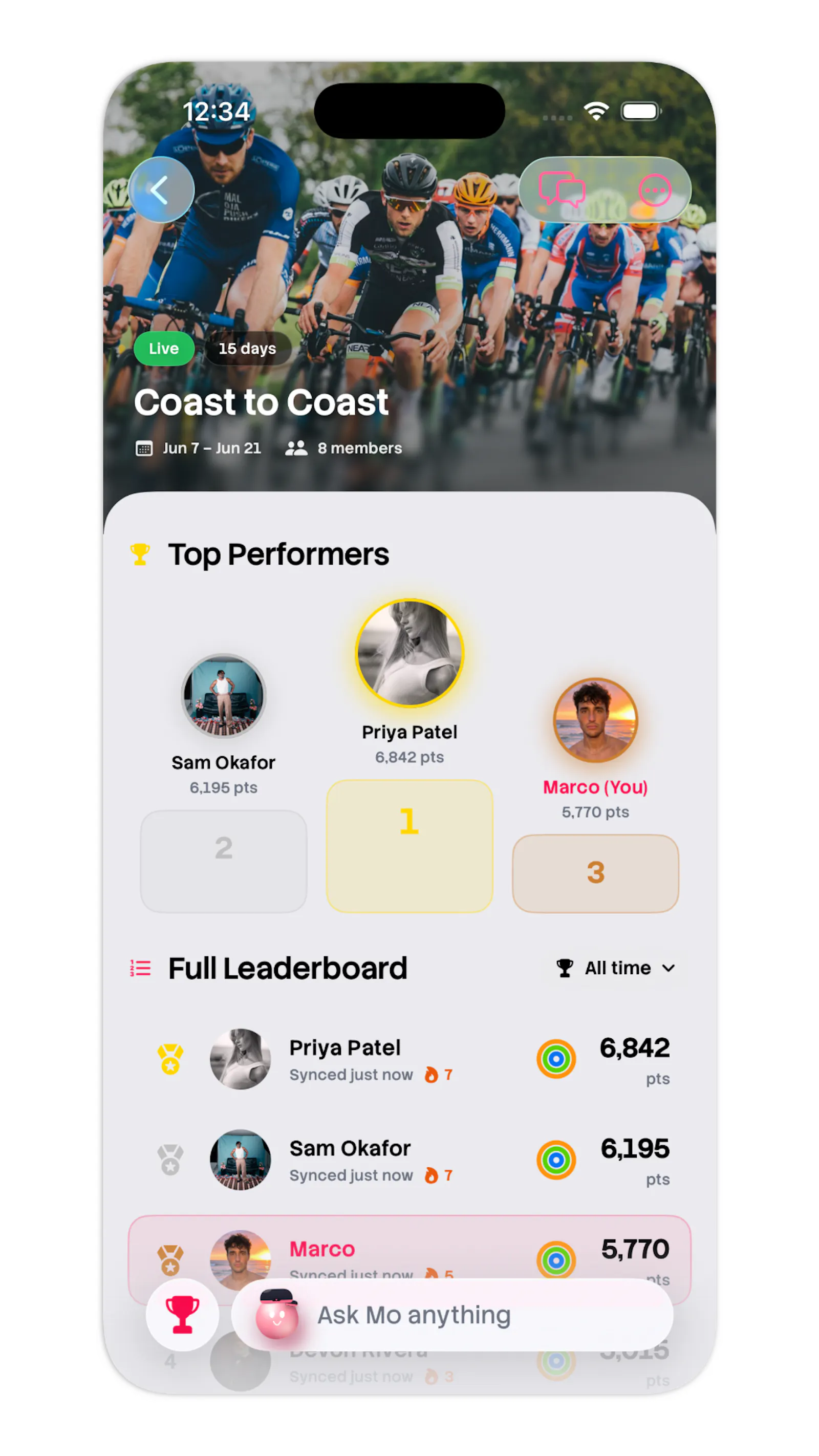 MoveTogether Fitness screenshot 1